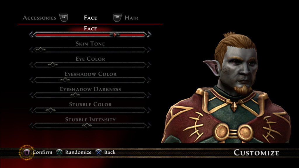 Kingdoms of Amalur: Re-Reckoning: Character Customisation