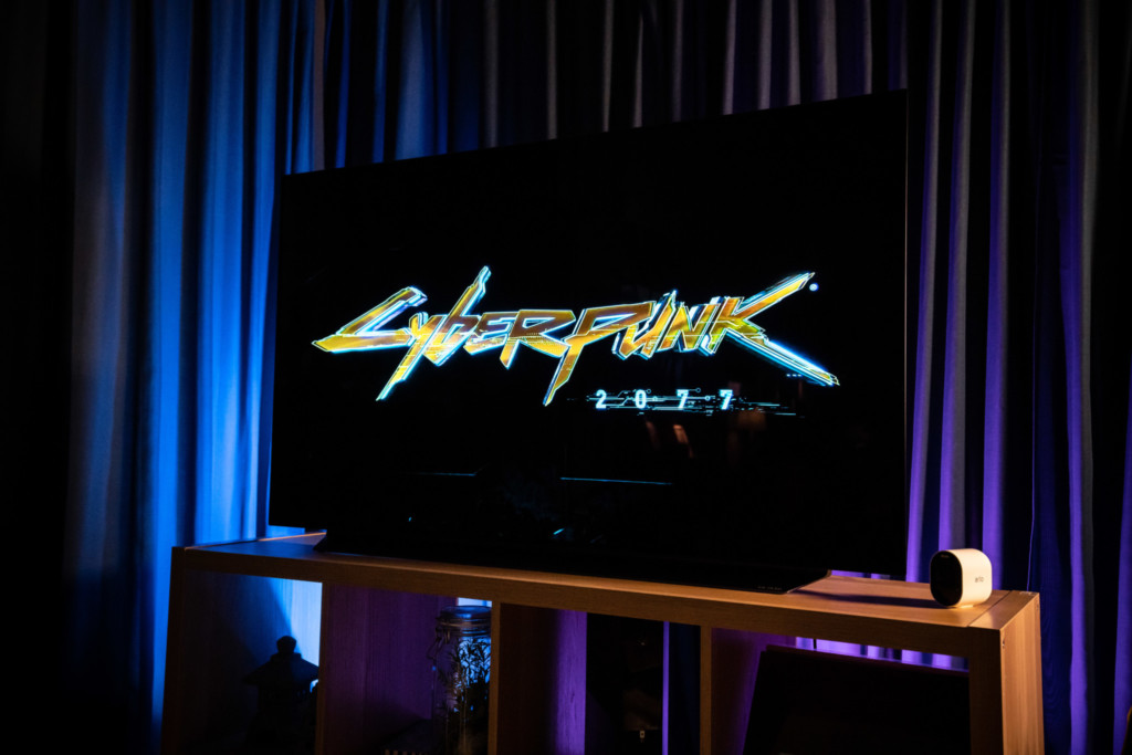 LG CX OLED TV Cyberpunk