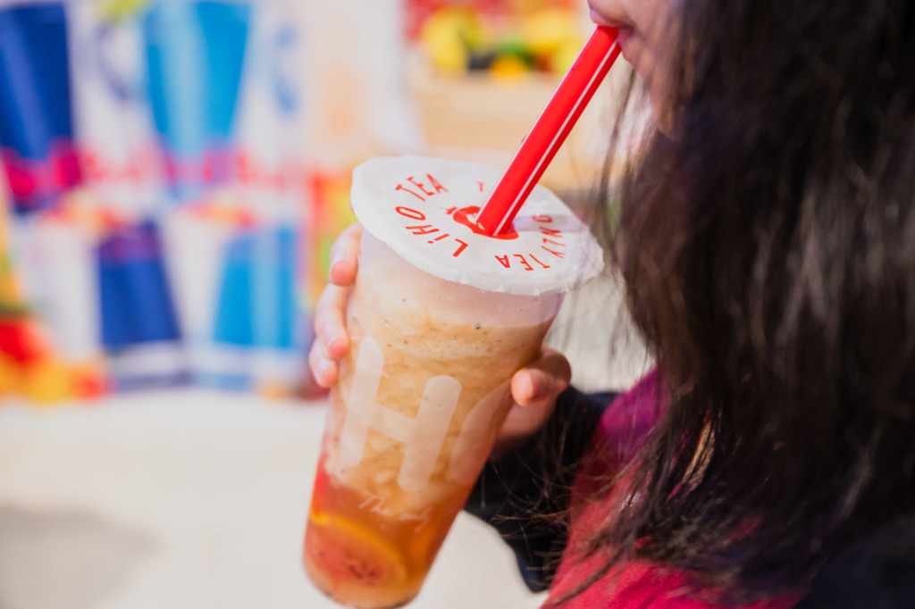 Red Bull x LiHO TEA: Red Bull Passion Cooler Drinking
