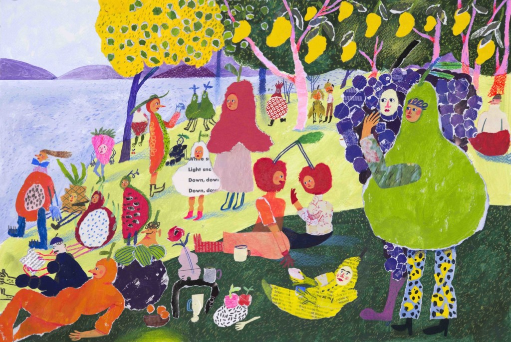 For Art's Sake: Shaken & Stirred - Fruity Friends Under The Mango Tree by Auracherrybag