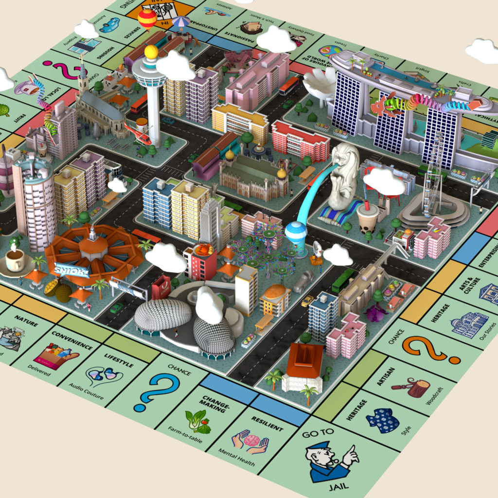 Monopoly Explore! SG Full Gameboard