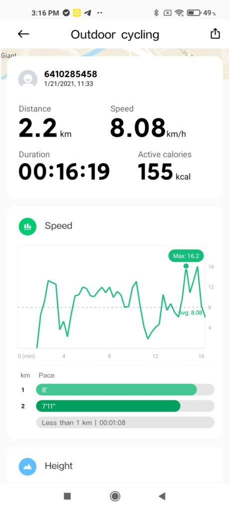 Xiaomi Mi Watch Lite: Workouts