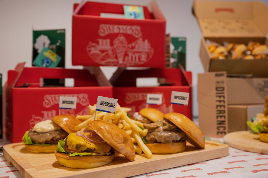 Swensen's Impossible Meat: Burgers and Sliders