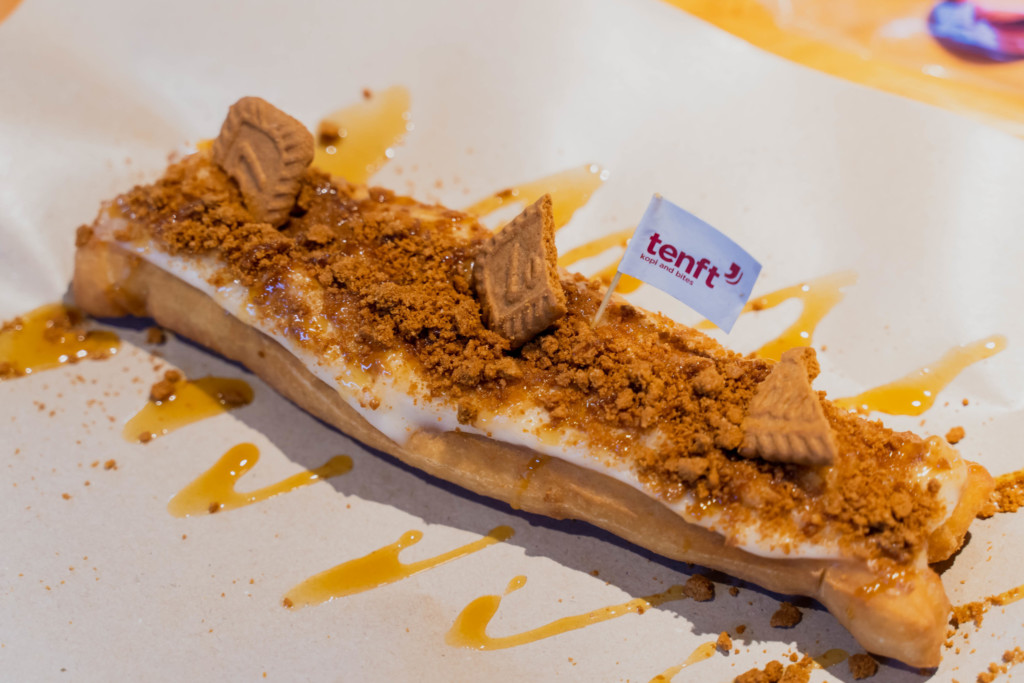 Eatbox 2021: You Tiao and Mua Chee are topped with Biscoff