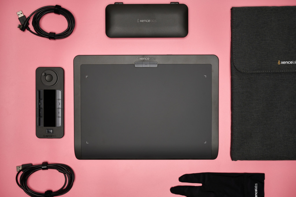 XenceLab Pen Tablet Medium: Bundle Items
