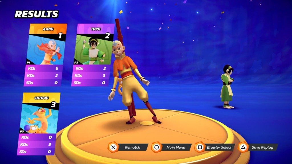 Nickelodeon All-Star Brawl: Win Screen
