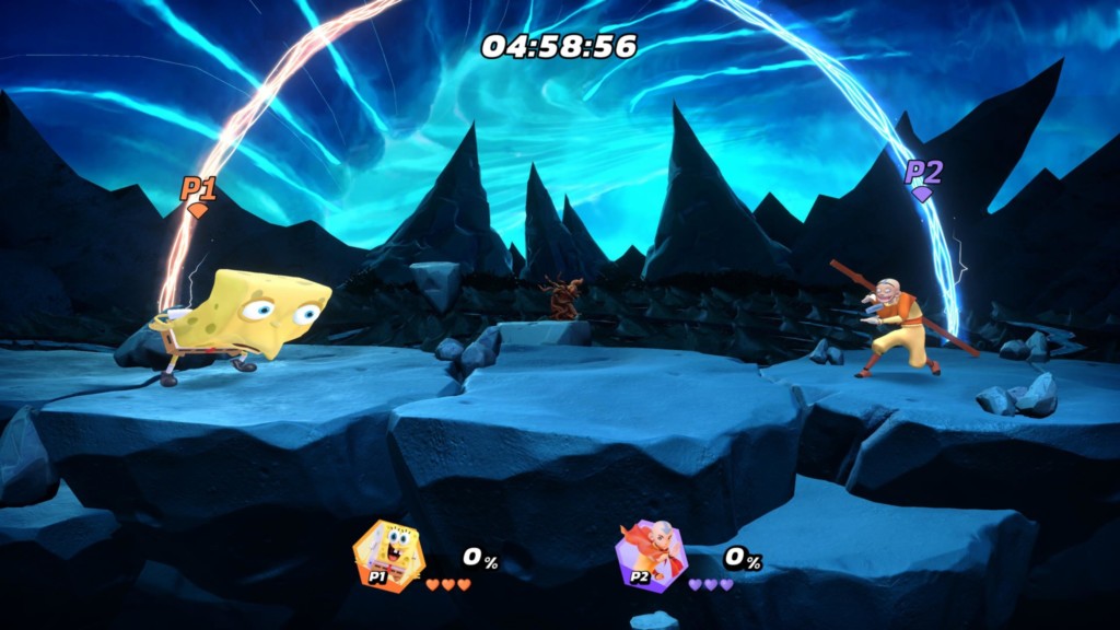 Nickelodeon All-Star Brawl: Spongebob fight