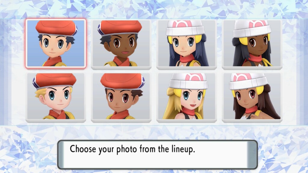 Pokémon Brilliant Diamond & Shining Pearl: Character Creator
