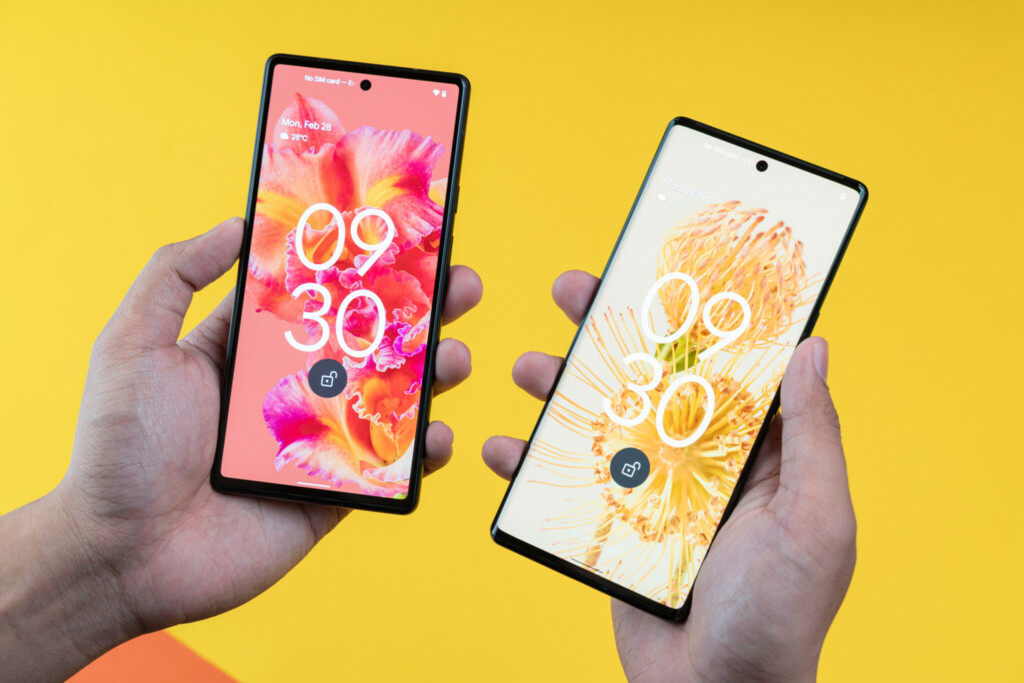 Google Pixel 6 and Pixel 6 Pro: Size