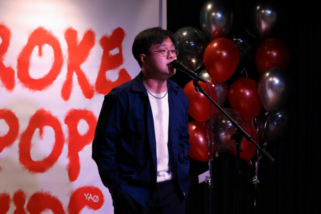 YAO Addressing the Audience