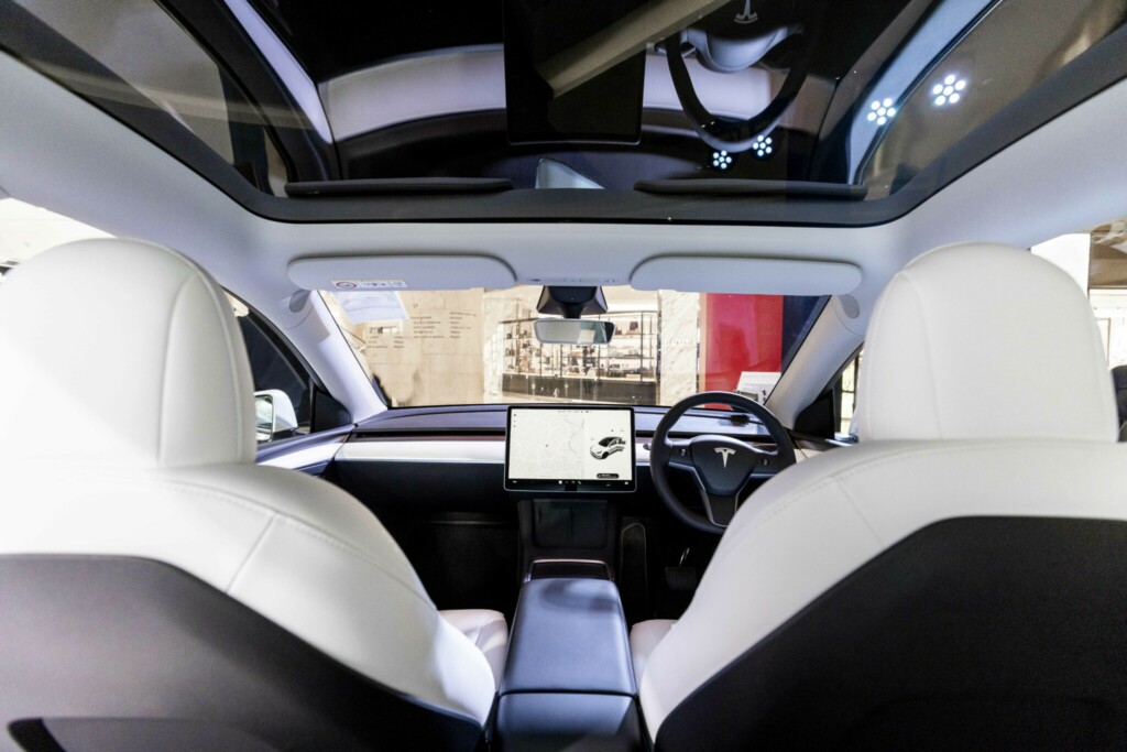 Interior of Tesla Model Y