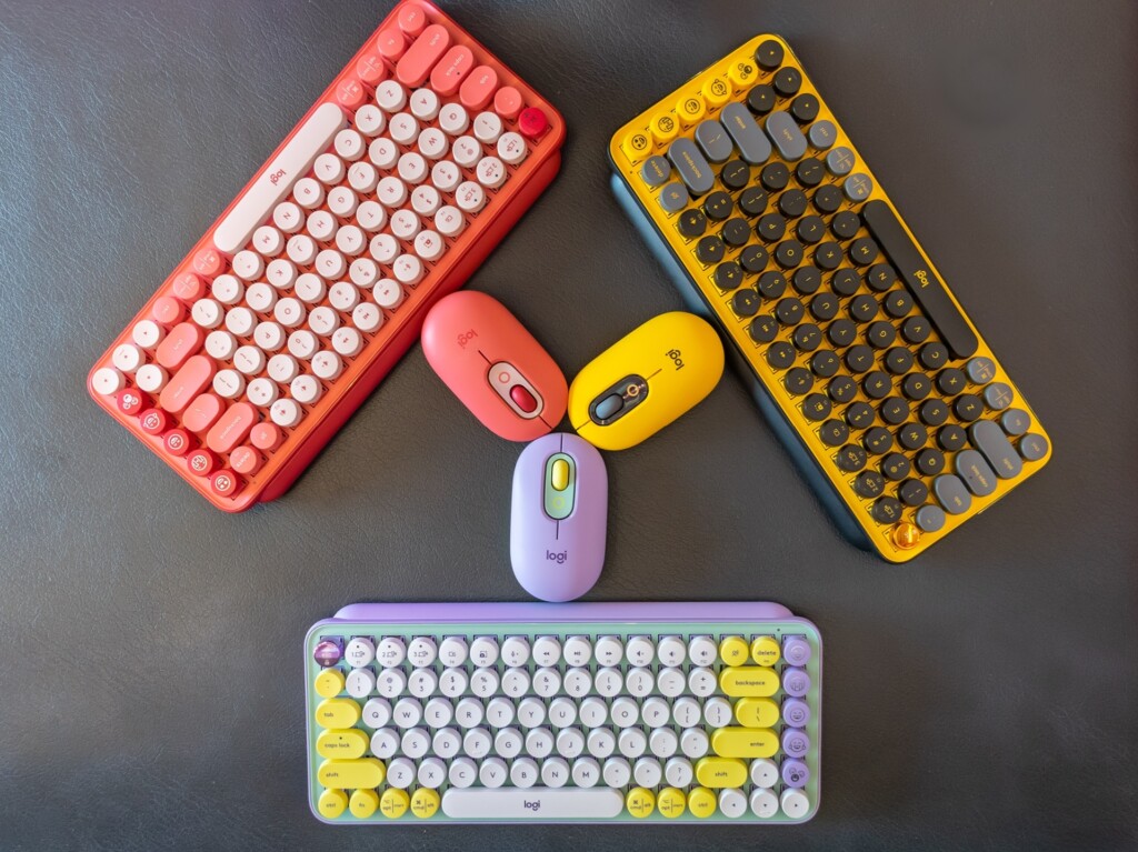 Logitech keyboard and mice