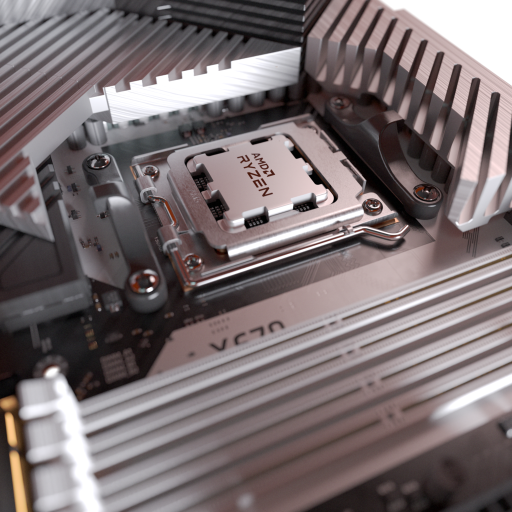 AMD Ryzen: X670 motherboard with 7000 series CPU