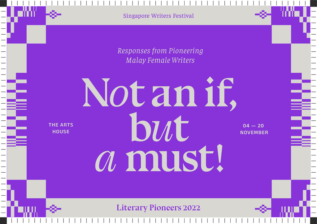Singapore Writers Festival 2022: Literary Pioneer Key Visual