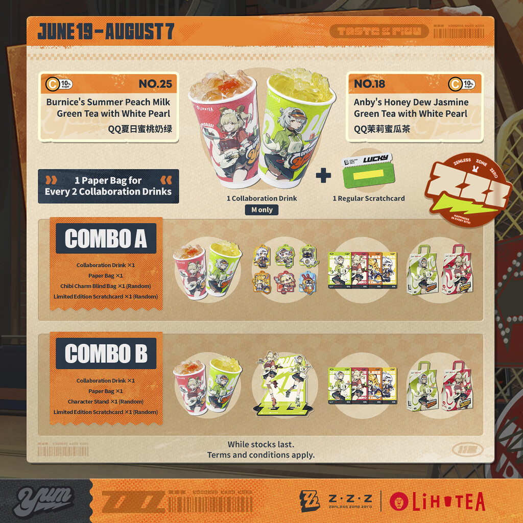 Zenless Zone Zero LiHO Collab: Collab Drinks
