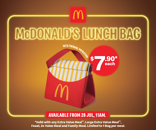 McDonalds Chilli Crab Sauce Burgers: McDonald's Lunch Bag