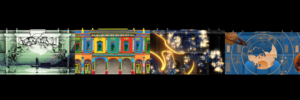 Singapore Night Festival 2025 MOSAIC by Jérémie Bellot