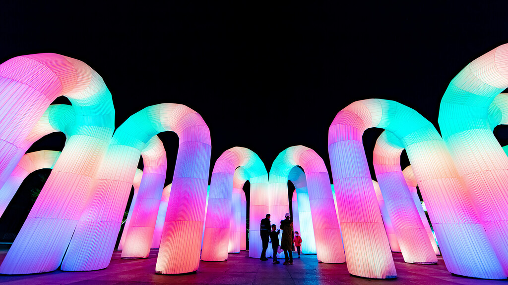 Singapore Night Festival 2025 Sky Castle by ENESS
