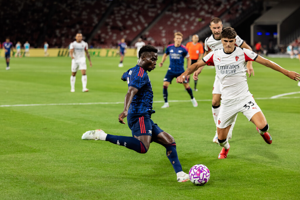 Arsenal vs AC Milan: Bukayo Saka