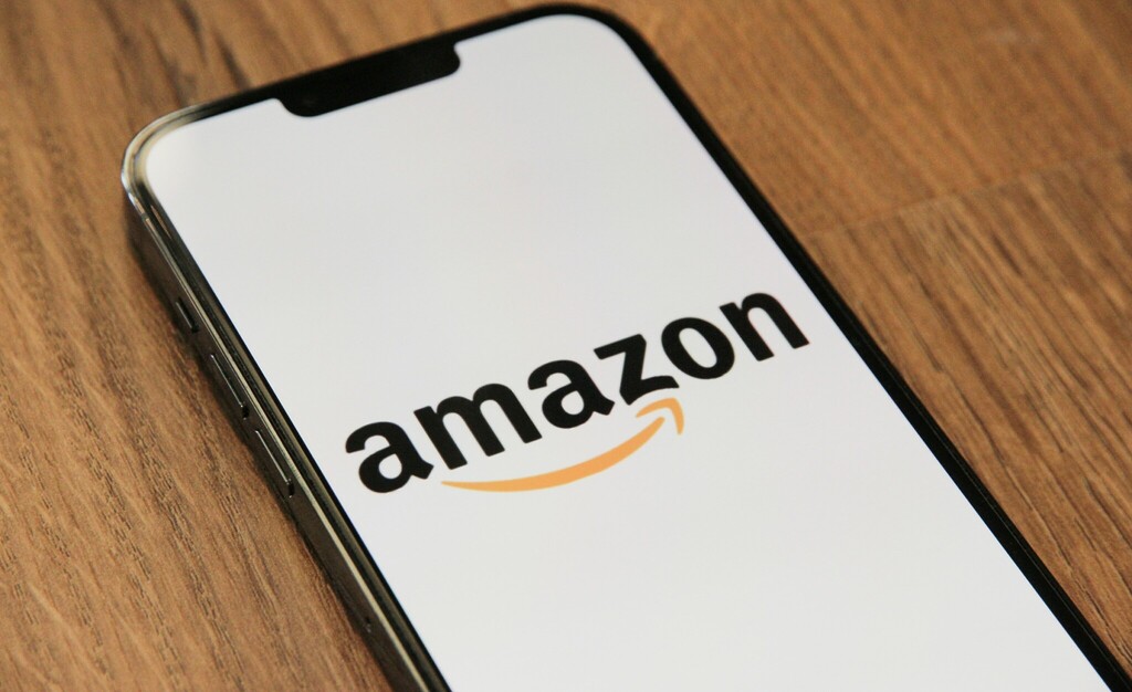 Amazon Logo on an iPhone