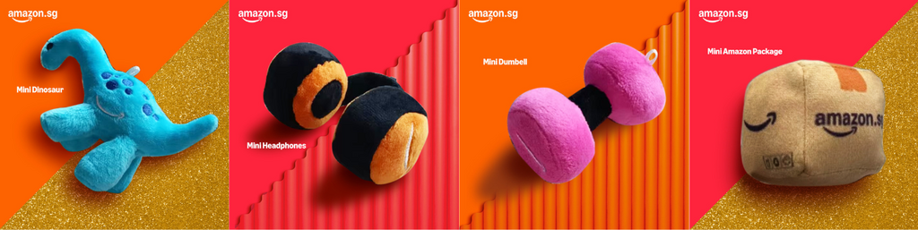 Limited Edition Amazon.sg Plushie Charms