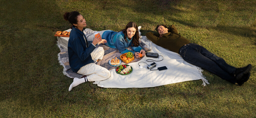 Anker Laptop Power Bank (A1695) at a picnic