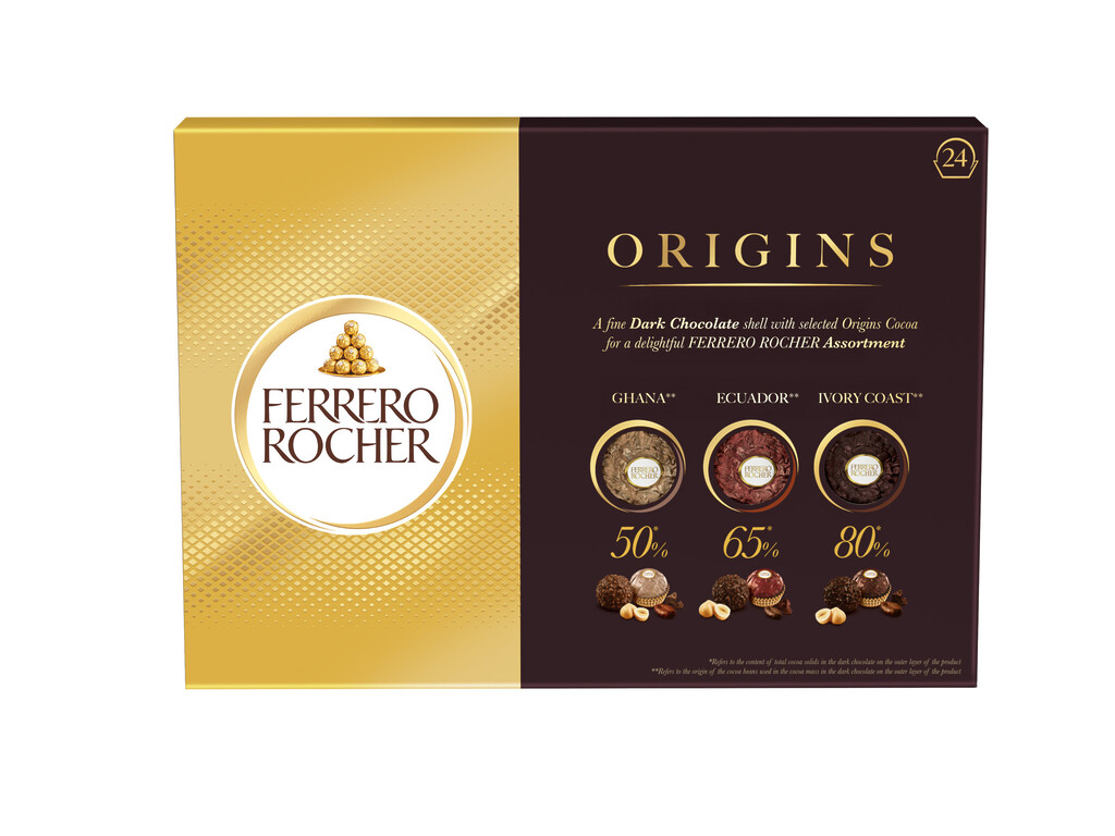 Ferrero Rocher Origins T24 Pack Front View