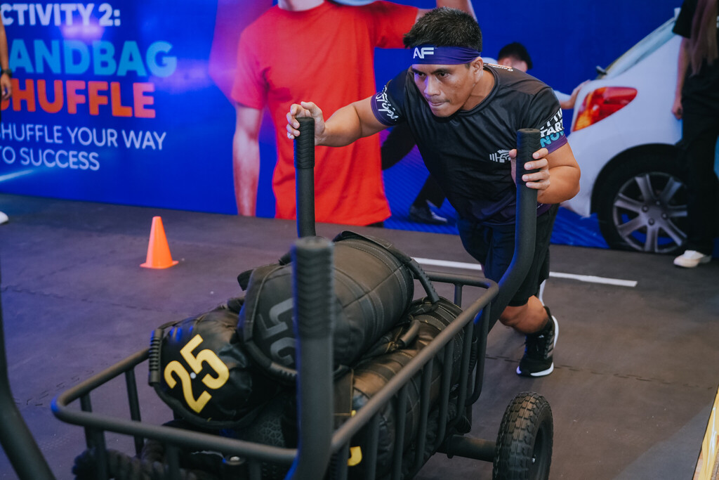 A Challenger in Focus at Anytime Fitness's Battle of the Purple Champions (BOPC)