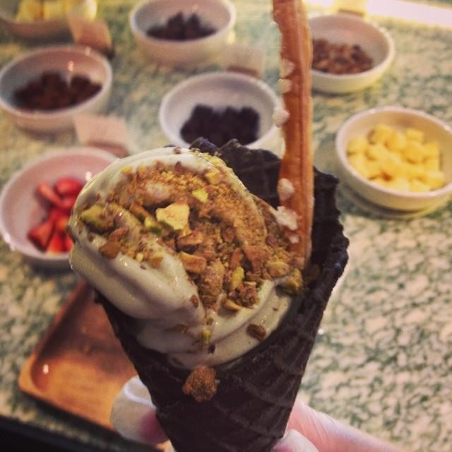 my part time job of scooping ice cream