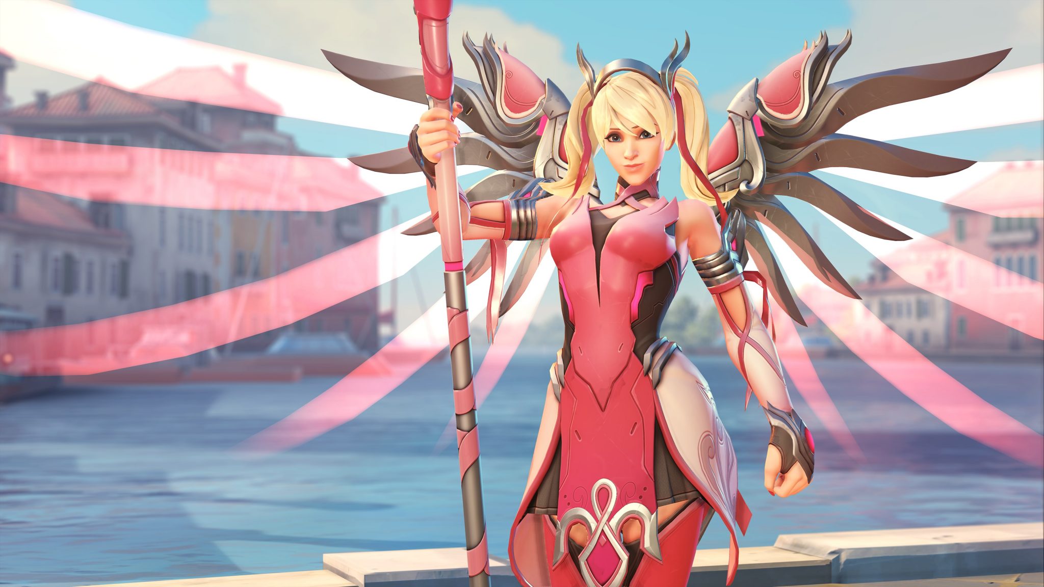 Overwatchs leads on the topic of Pink Mercy charity event