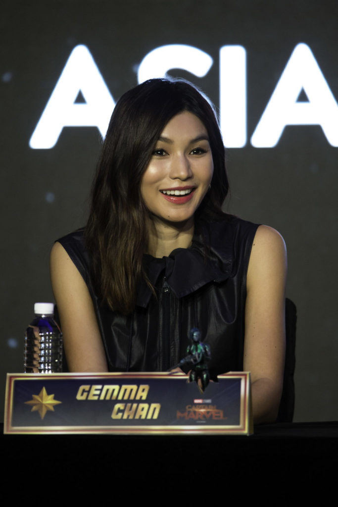Captain Marvel PC - Gemma Chan Closeup