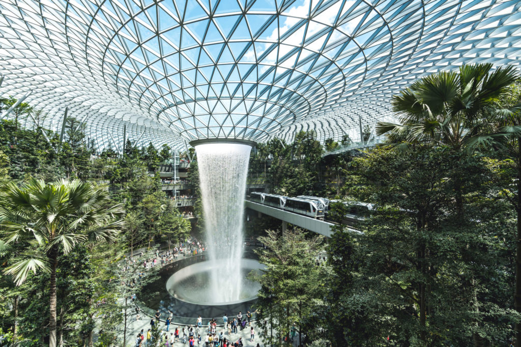 Jewel Changi Attraction:  Rain Vortex