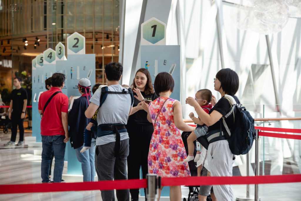 Queue at Changi Jewel