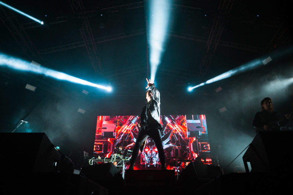 crossfaith interview - concert front shot