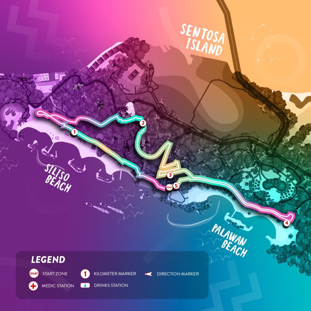 AIA Glow Festival: Fun Run Map