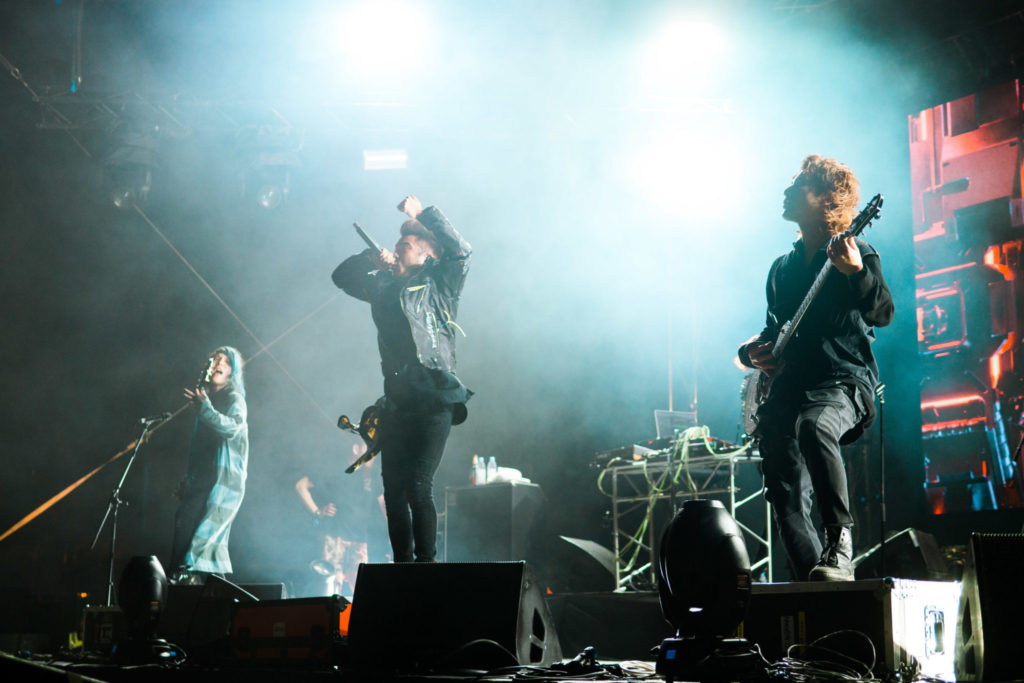 crossfaith interview - concert side shot