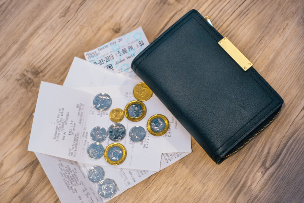 Wallet and coins
