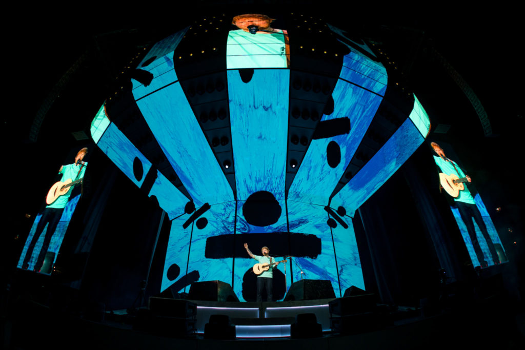 Ed Sheeran takes to the stage
