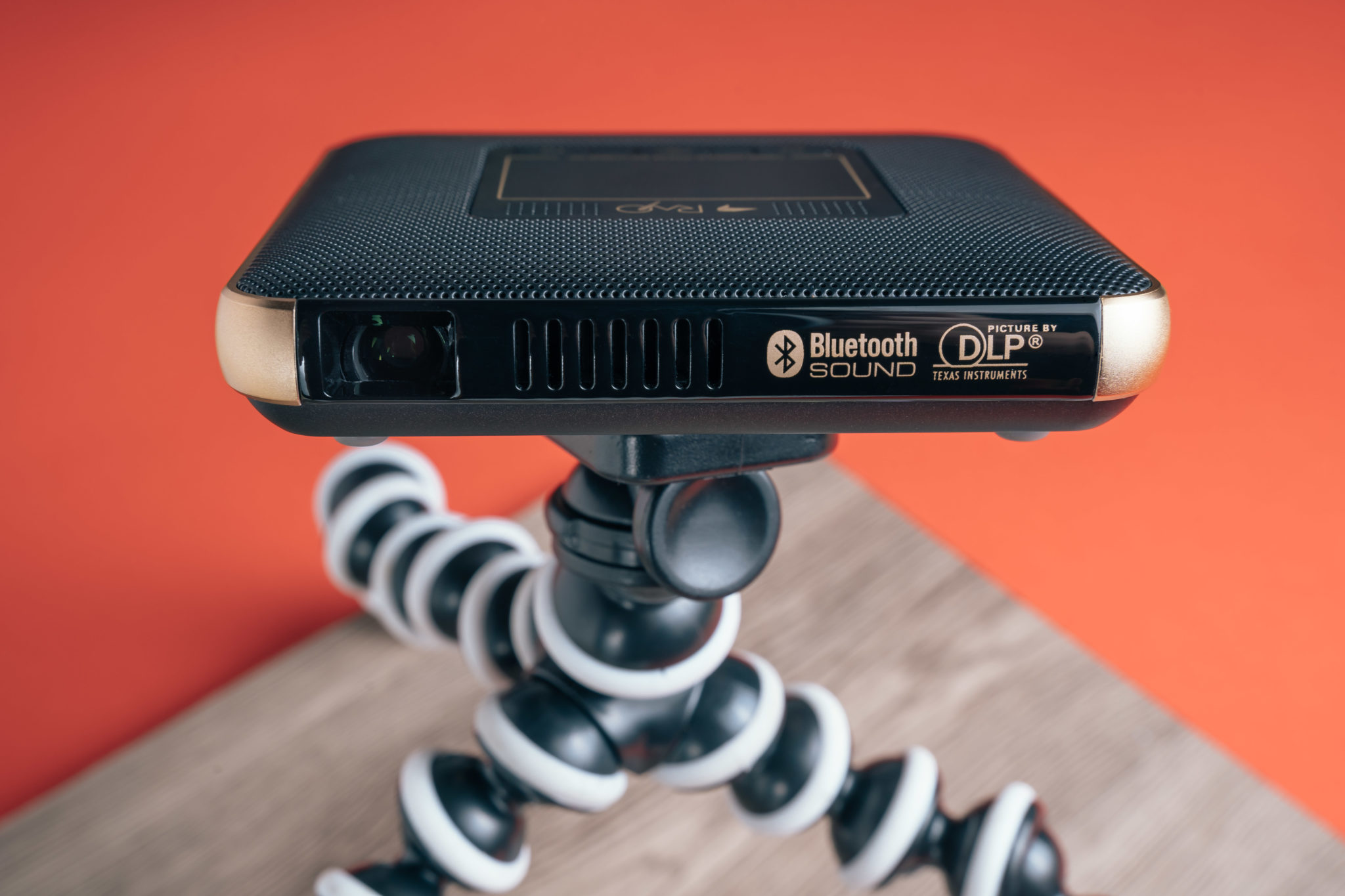 The Canon Rayo S1 mounted on a small flexible tripod