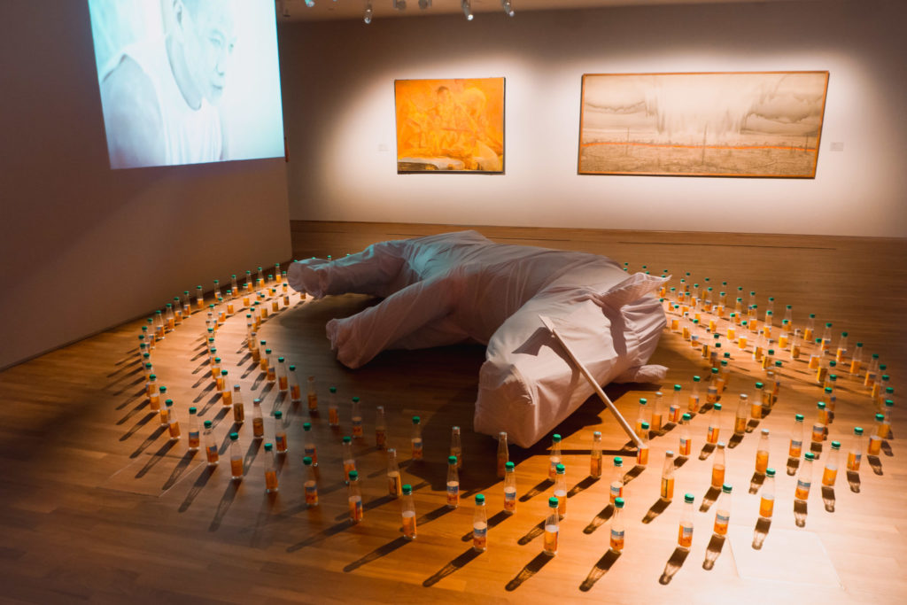 Awakenings Exhibition - Rhino installation/performance