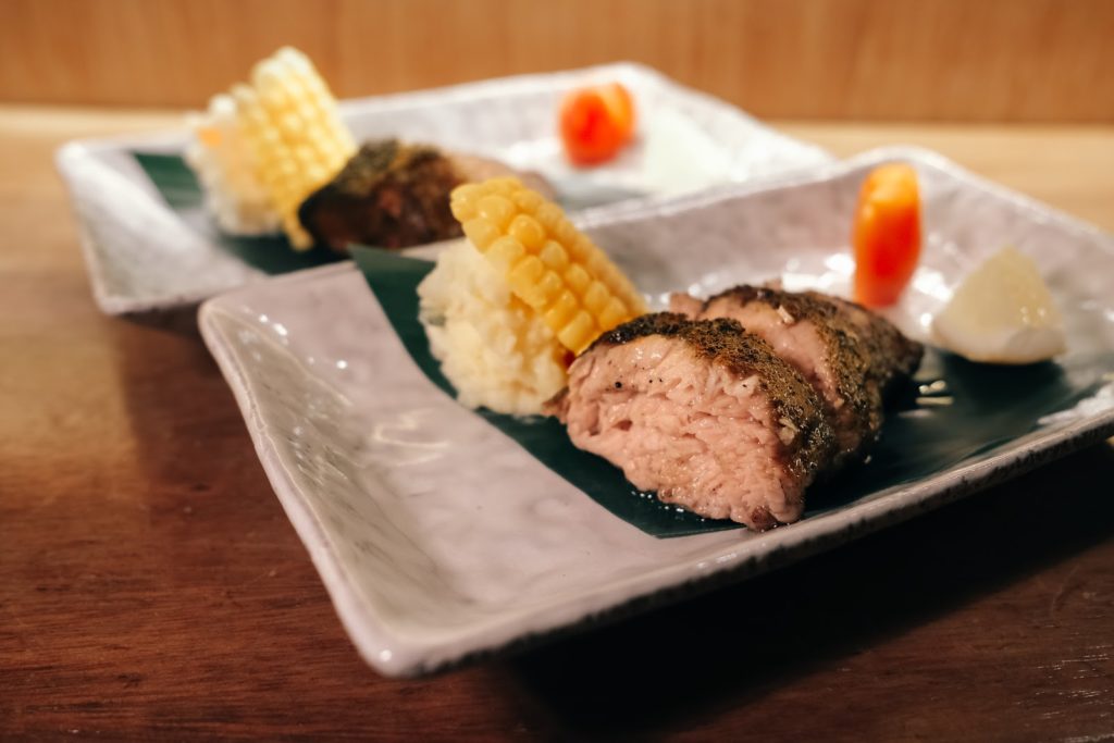 jimoto dining - grilled tuna head slices