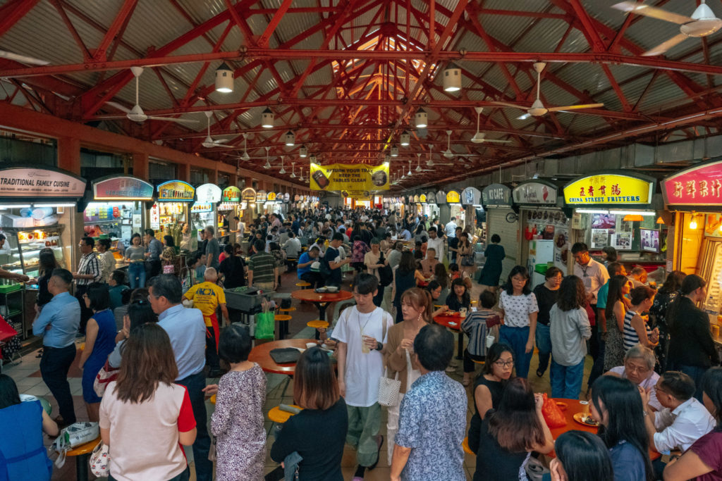 Maxwell Food Centre - crowd