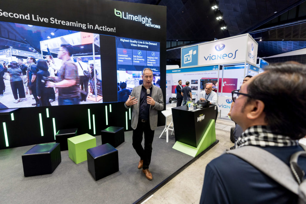 Limelight Networks Interview: Booth Crowd
