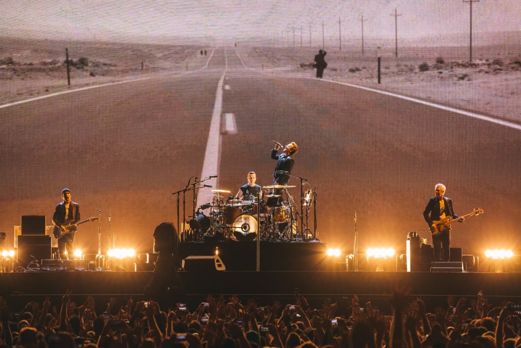 U2 - Joshua Tree tour live (band performing)