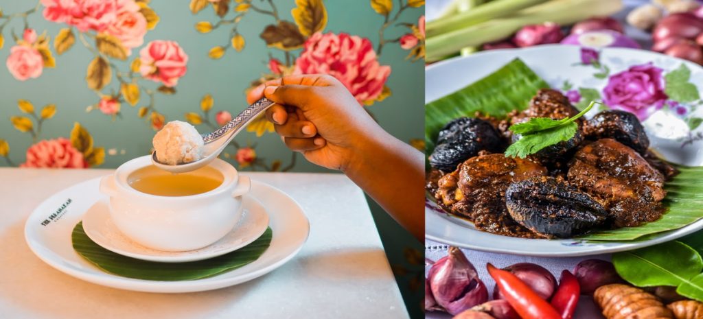 The Peranakan - Sup Bakwan Kepiting and Ayam Buah Keluak 