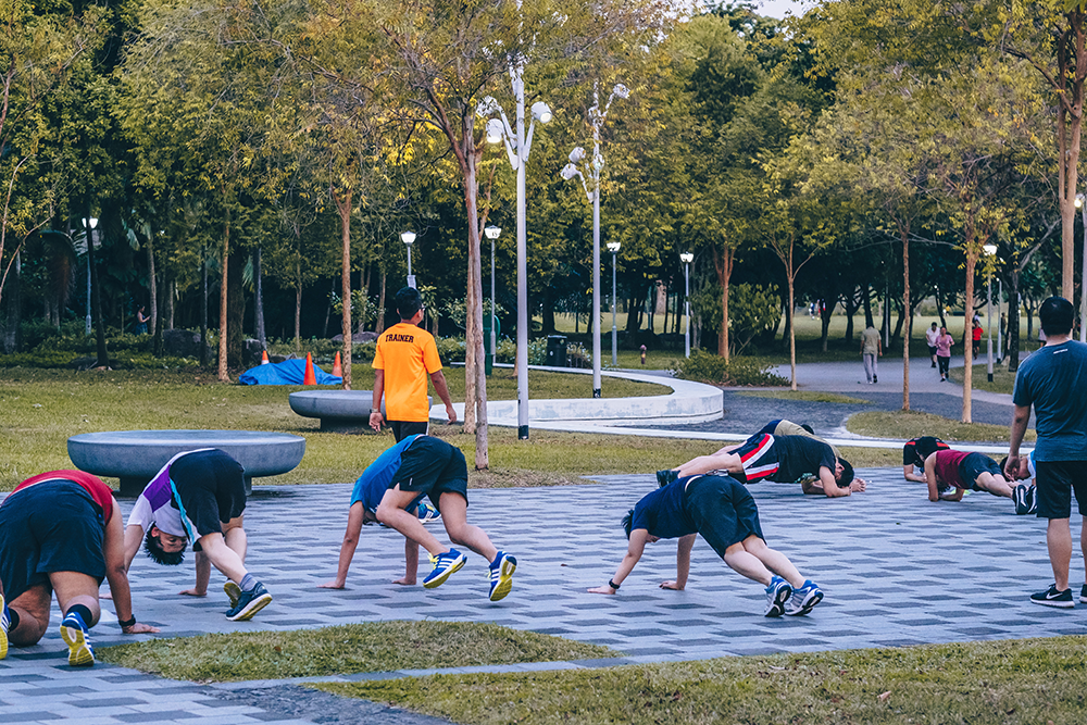 Reservist article - RT session at Bishan Park