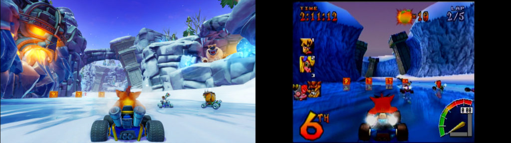 Crash Team Racing Nitro-Fued comparison 