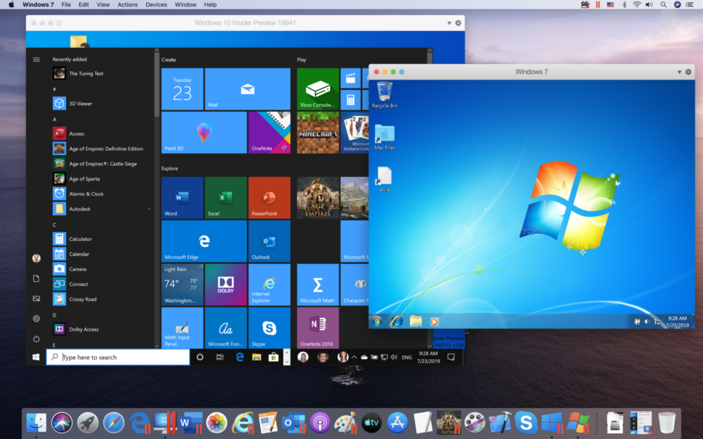 Parallels 15: Screenshot