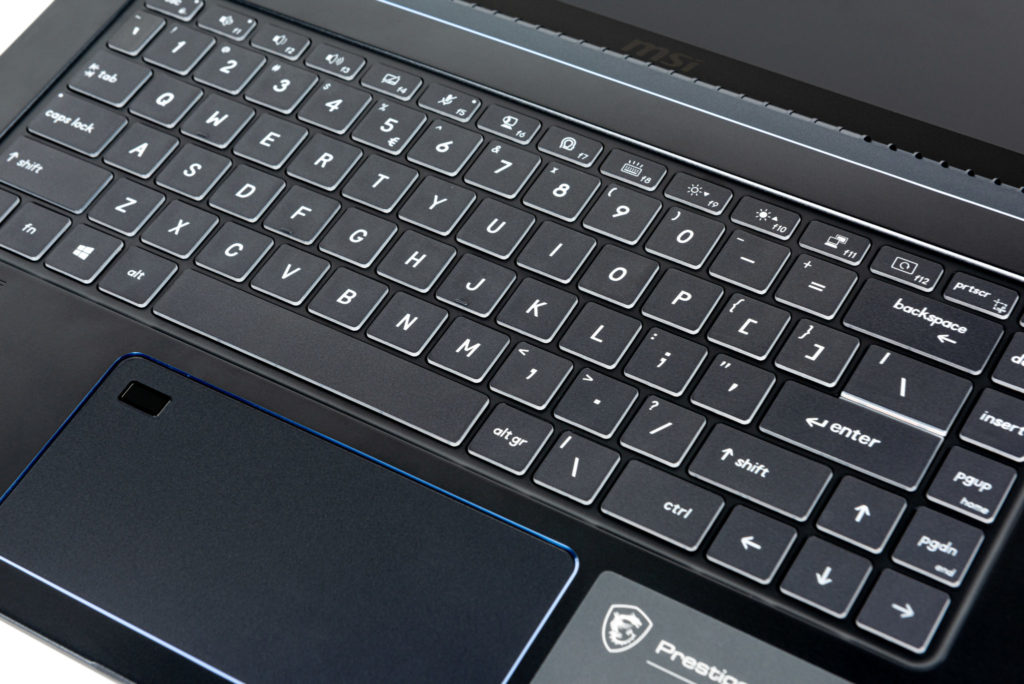 MSI Prestige 15 Keyboard