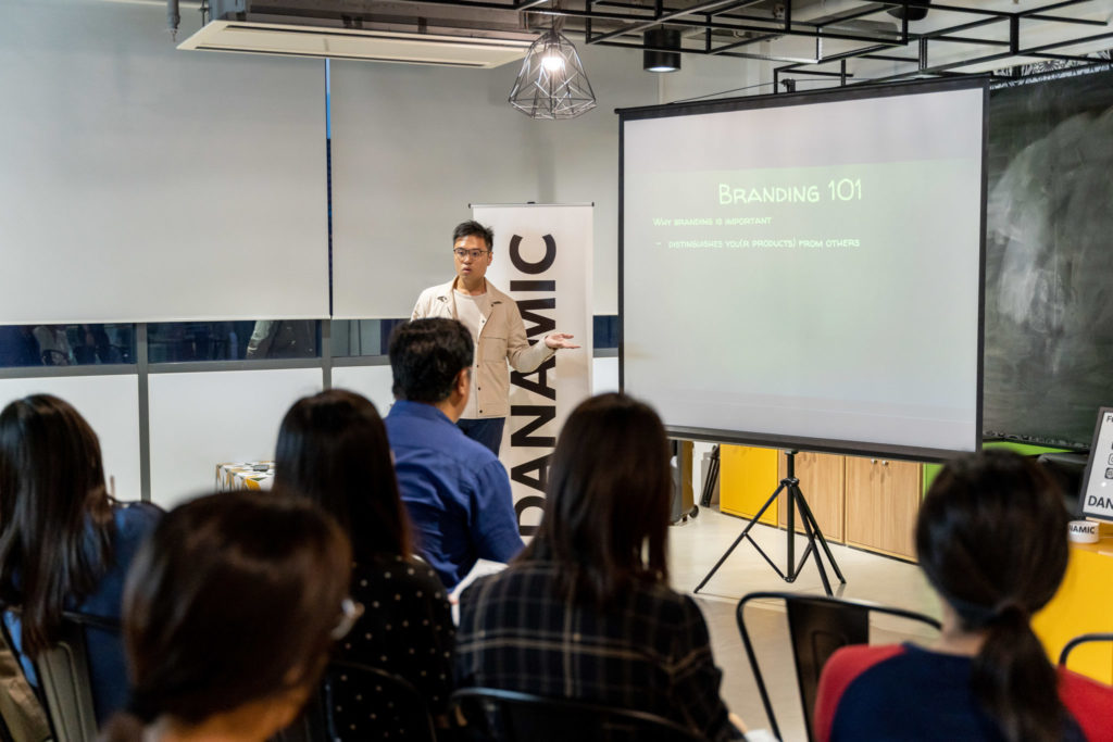 A Branding 101 workshop conducted by our Social Media Director, Kane Kwek